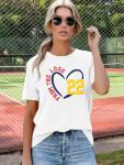 Women Basketball Shirt The Logo 22 Basketball Player Tee Basketball Mom Shirts Basketball Lover Gifts Tops White