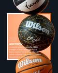 WILSON Caitlin Clark Size 6 Basketball - Black/Yellow
