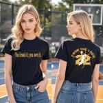 from The Logo 22 Basketball Shirt Women Basketball Lover T-Shirt Number 22 Tee Basketball Player Short Sleeve Tops