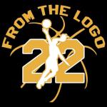 from The Logo 22 Basketball Shirt Women Basketball Lover T-Shirt Number 22 Tee Basketball Player Short Sleeve Tops