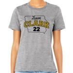 Team Clark 22 Shirt Unisex Large Grey