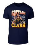 DTGVirgil Navy Indiana Caitlin Clark Bootleg Style T-Shirt Adult XL