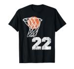 Vintage Basketball Jersey Number 22 Player Number T-Shirt
