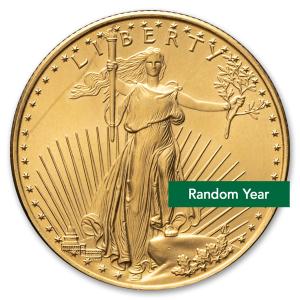 1/2 oz American Gold Eagle Coin - Random Year