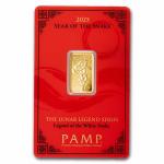 5g Gold Bar - PAMP Lunar Legends White Snake