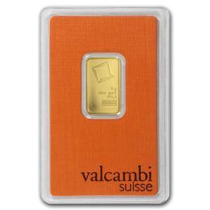 Valcambi 5 Gram Gold Bar - Assay Included