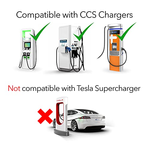 Tesla CCS Fast Charger Adapter - Black