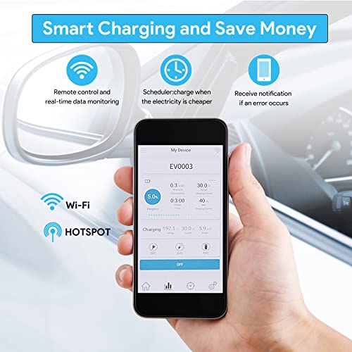 WiFi Enabled EV Charger for Electric Vehicles