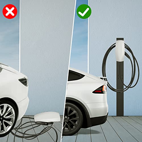 Wall-Mounted Tesla Charger Pedestal by eMACROS