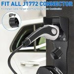 Wall-Mount EV Charger Dock with Holster