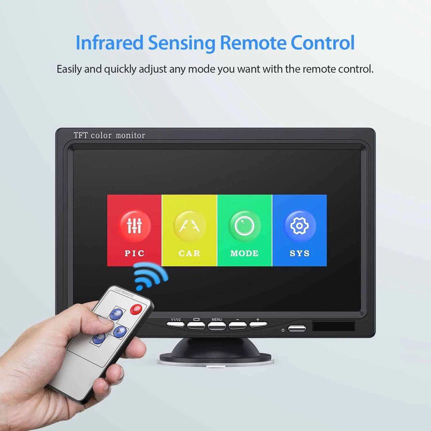 eRapta 1080P Backup Camera with 7'' Monitor