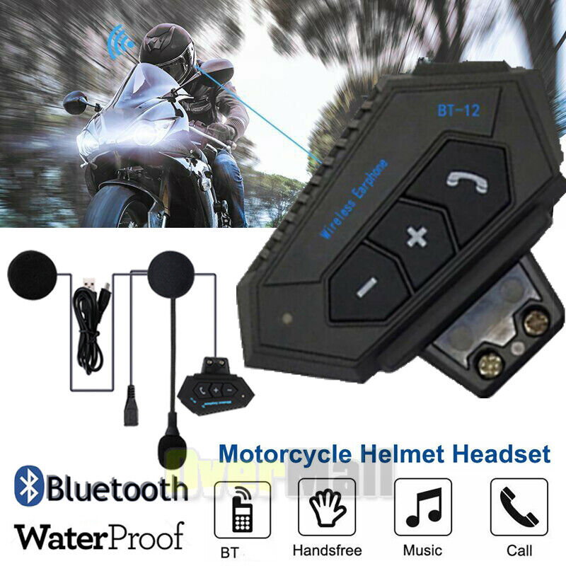 Bluetooth Motorcycle Helmet Headset with Noise Cancellation
