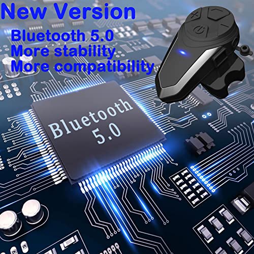 THOKWOK Bluetooth Helmet Headset for Motorcycles