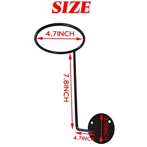 TIHOOD Wall Mount Helmet Rack - 4 Hooks