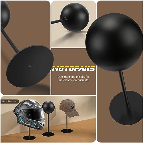 Motofans Metal Helmet Stand, Rotatable Desk Hook