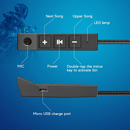 MAXTO Bluetooth Motorcycle Helmet Headset with High Sound Quality