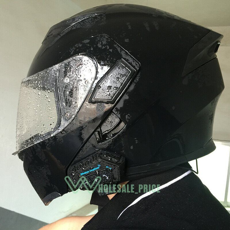 Bluetooth Motorcycle Helmet Headset with Hands-Free Speaker