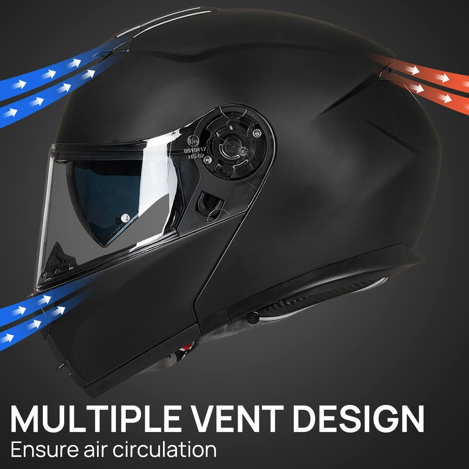 ILM Modular Full Face Helmet - Dual Visor