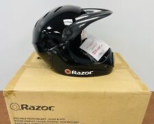 Youth Razor Full Face Helmet in Glossy Black
