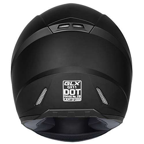 GLX GX11 Motorcycle Street Bike Helmet with Tinted Visor