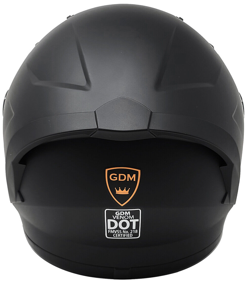 GDM Full Face Motorcycle Helmet + Bluetooth + 3 Shields