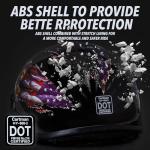 Patriotic Eagle Half Face Motorcycle Helmet, Large