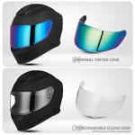 AUBOA Full Face Motorcycle Helmet with Tinted Visor