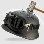 German Style Half Helmet - DOT Approved Skull Cap