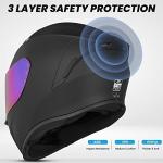 AUBOA Full Face Motorcycle Helmet with Tinted Visor