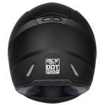 GLX GX11 Full Face Motorcycle Helmet - Matte Black