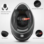 AUBOA DOT Full Face Motorcycle Helmet - Matte Black