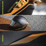 HAX Obsidian Full Face Motorcycle Helmet - Matte Black Gold