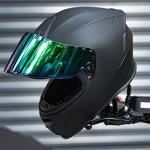 AUBOA DOT Full Face Motorcycle Helmet - Matte Black
