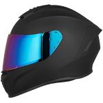 AUBOA DOT Full Face Motorcycle Helmet - Matte Black