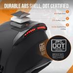 OUMURS Modular Full Face Motorcycle Helmet - XXL