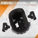 OUMURS Modular Full Face Motorcycle Helmet - XXL