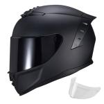 JQF Gear Matte Black Full Face Motorcycle Helmet