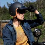 Triangle 3/4 Retro Open Face Motorcycle Helmet