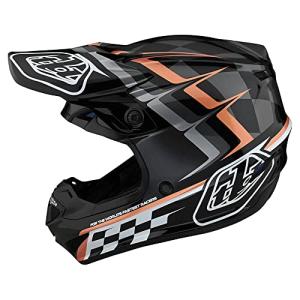 Troy Lee Designs SE4 Helmet - Warped Black/Copper XL