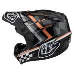 Troy Lee Designs SE4 Helmet - Warped Black/Copper XL