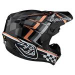 Troy Lee Designs SE4 Helmet - Warped Black/Copper XL