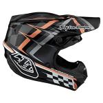 Troy Lee Designs SE4 Helmet - Warped Black/Copper XL