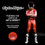 Troy Lee Designs SE4 Helmet - Warped Black/Copper XL