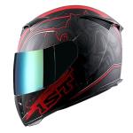 1STORM Skull King Matt Red Full Face Helmet