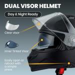 Favoto DOT Approved Full Face Motorcycle Helmet