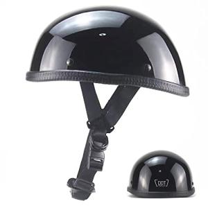 Retro Half Helmet for Men and Women - Black