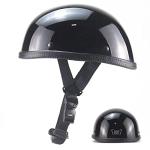Retro Half Helmet for Men and Women - Black