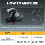 Favoto DOT Approved Full Face Motorcycle Helmet