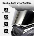 Orthrus Dual Sport Adventure Motorcycle Helmet with UV Visor