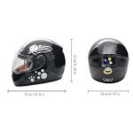 Kids Black Bike Helmet and Gloves Set, Ages 3-6